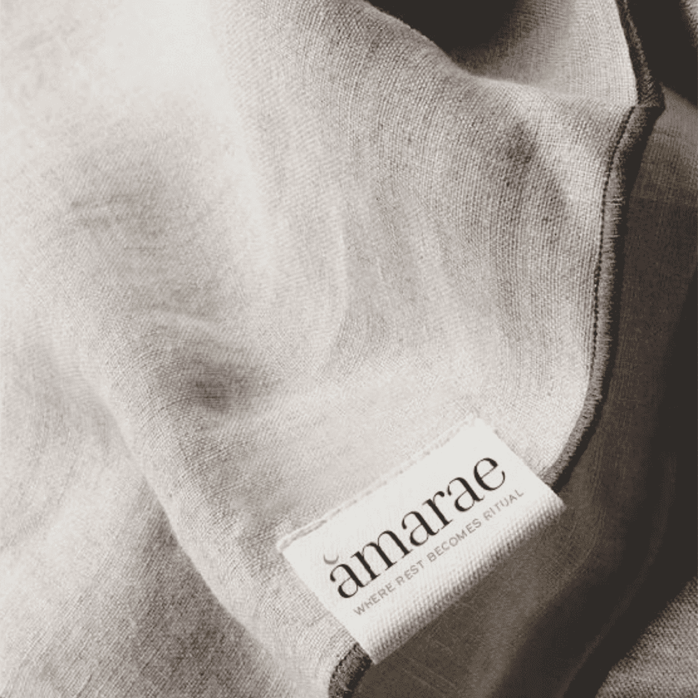 Close-up of Amarae pillow stitching and sculpted construction details