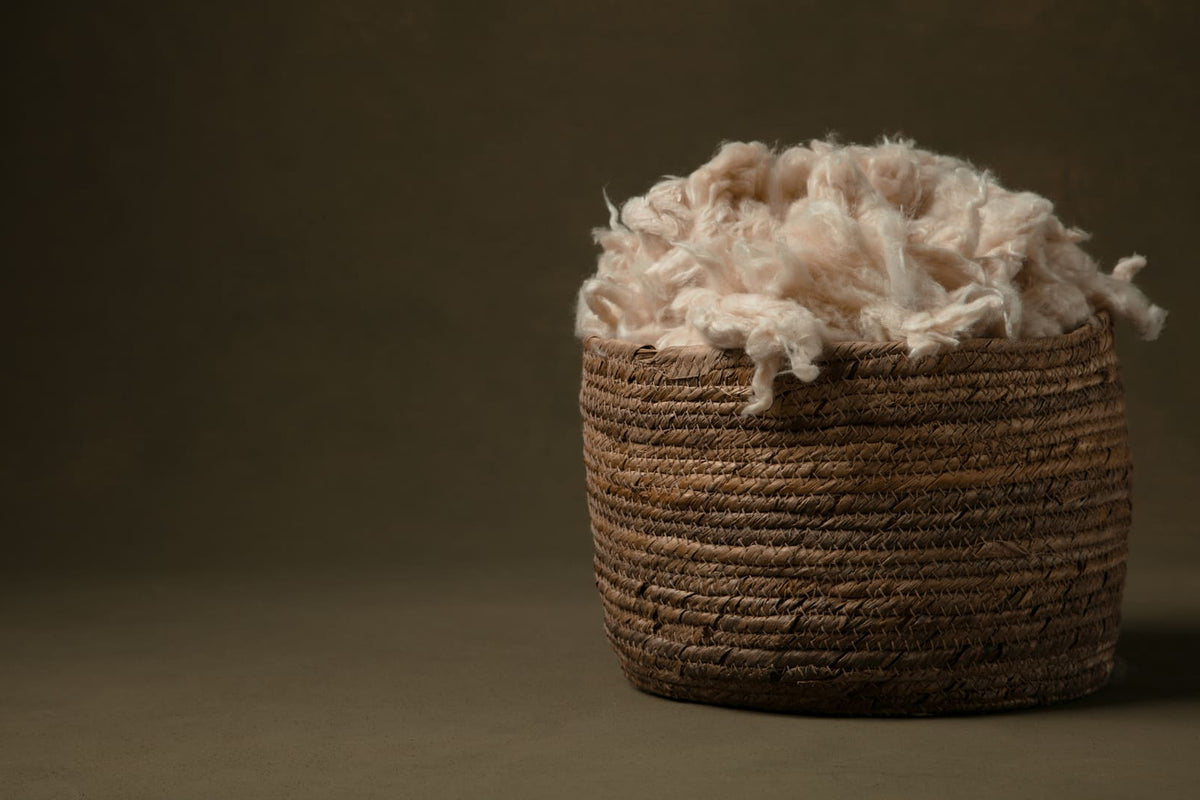 Natural kapok fiber used to hand-fill Amarae pillows